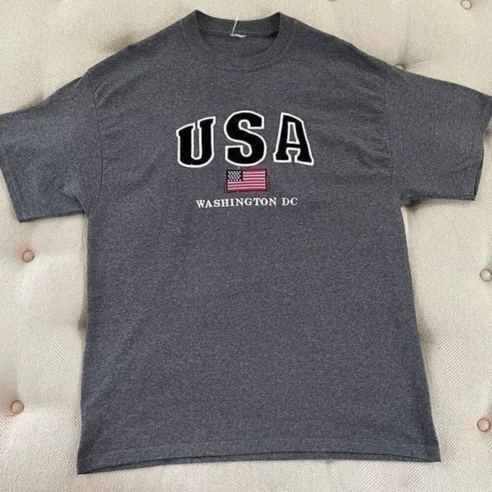 USA American Flag Washington DC TShirt L XL